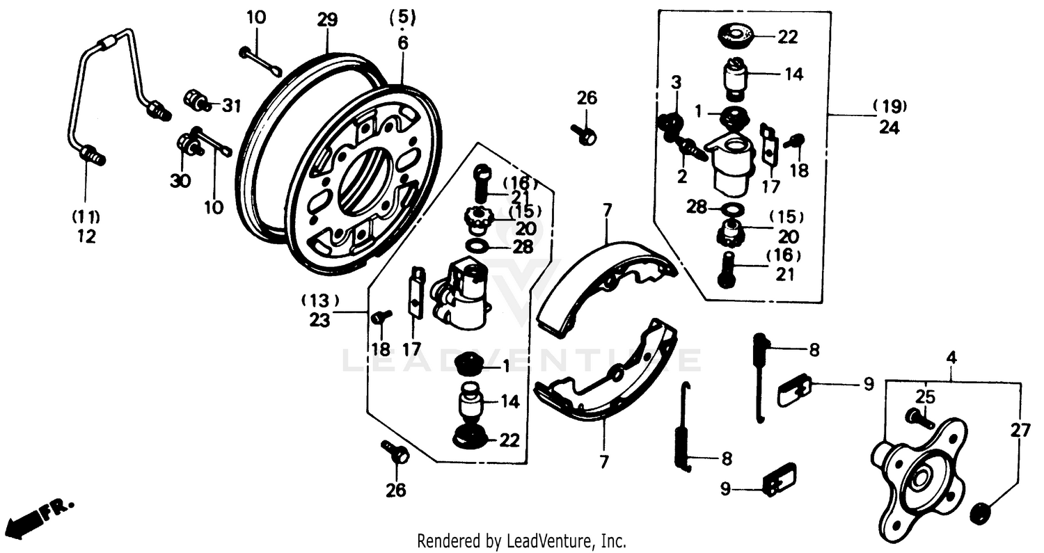 FR. BRAKE PANEL 86-87