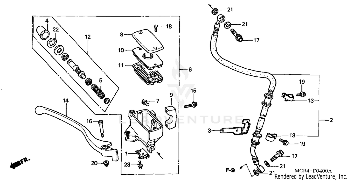FRONT BRAKE MASTER CYLINDER