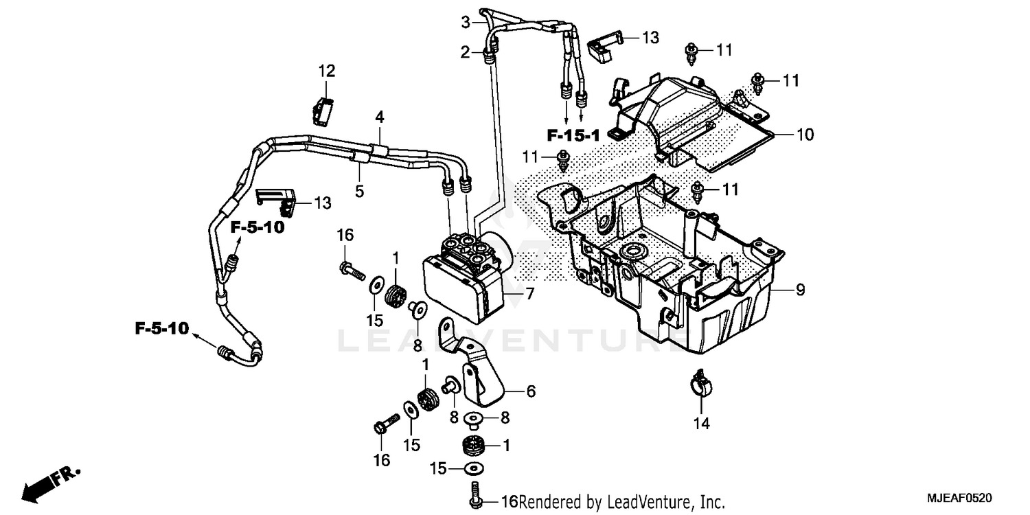 ABS MODULATOR@TRAY