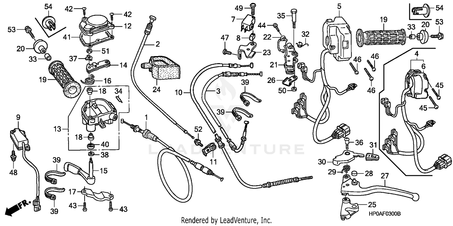 HANDLE LEVERS + SWITCHES + CABLES
