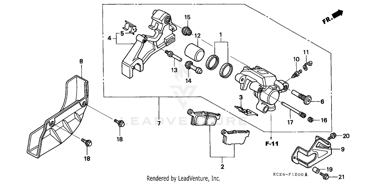 REAR BRAKE CALIPER