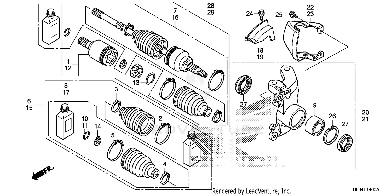 FRONT KNUCKLE@DRIVESHAFT