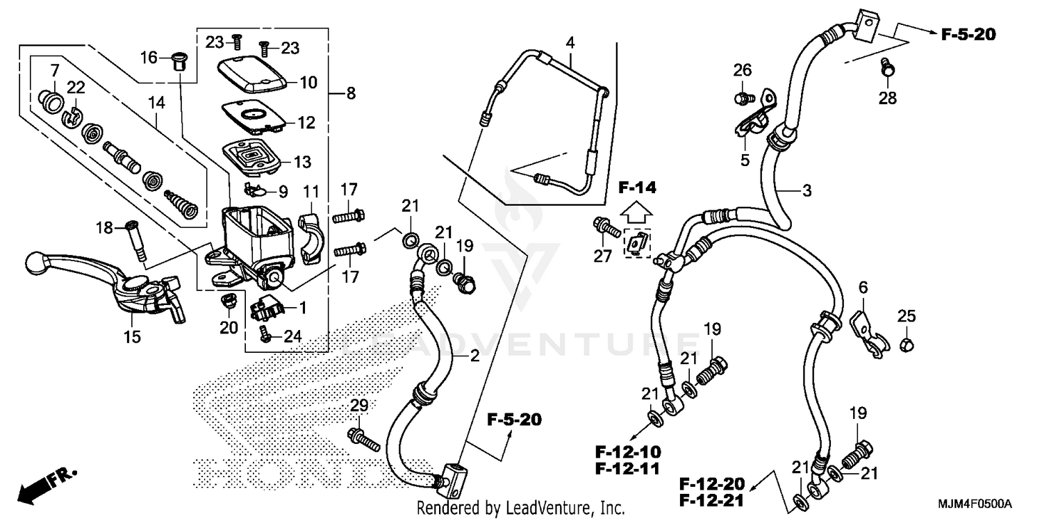 FRONT BRAKE MASTER CYLINDER