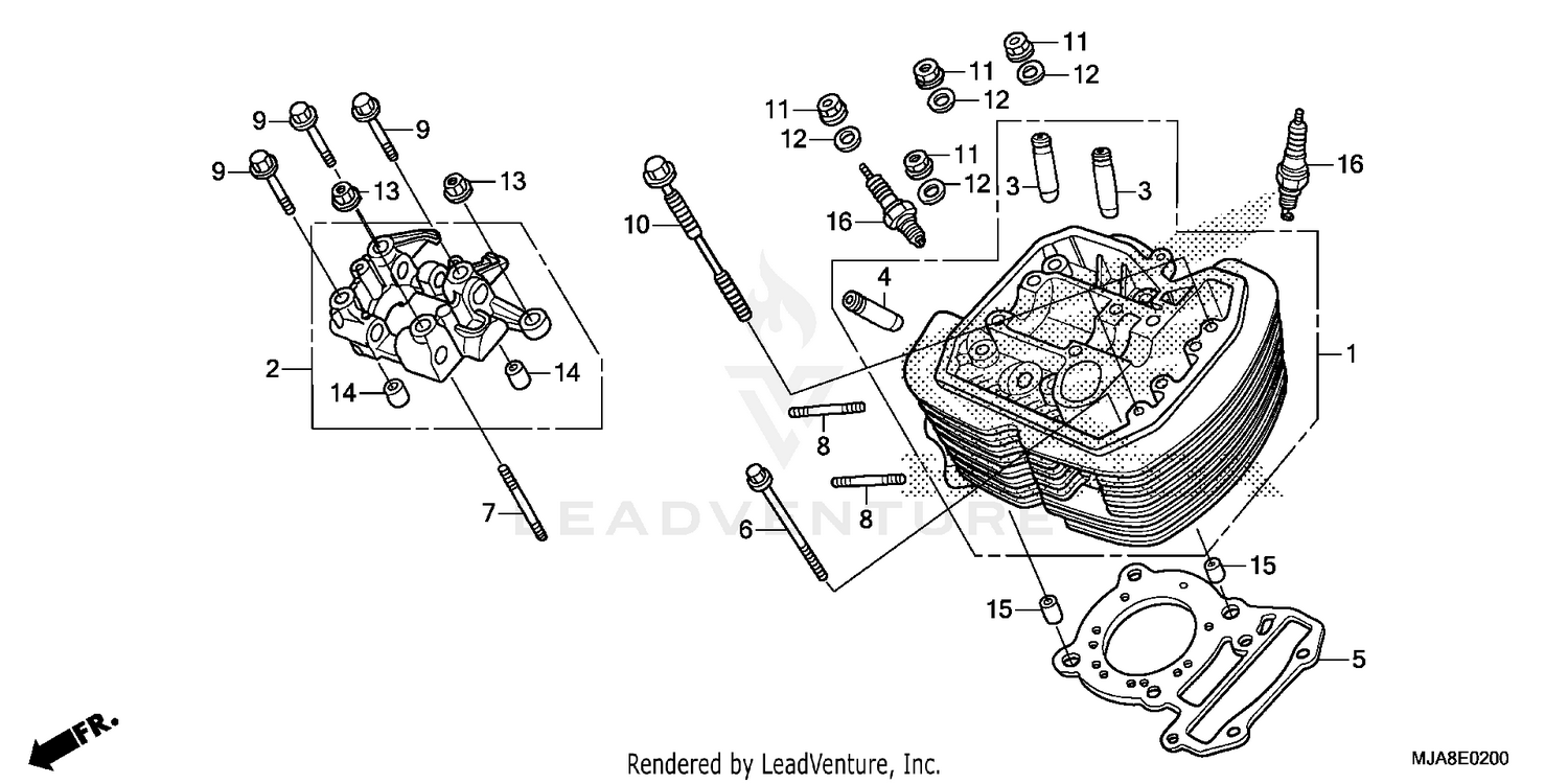 FRONT CYLINDER HEAD