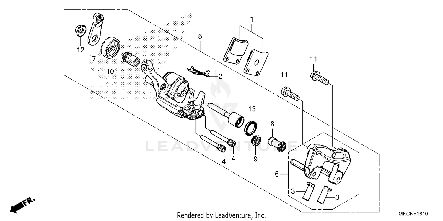 PARKING BRAKE CALIPER