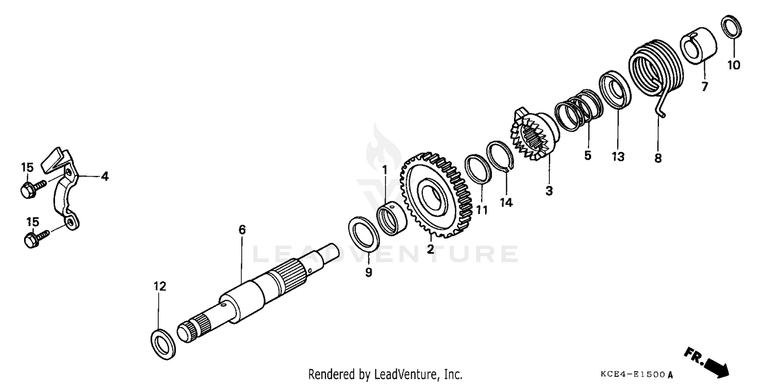 KICK STARTER SPINDLE