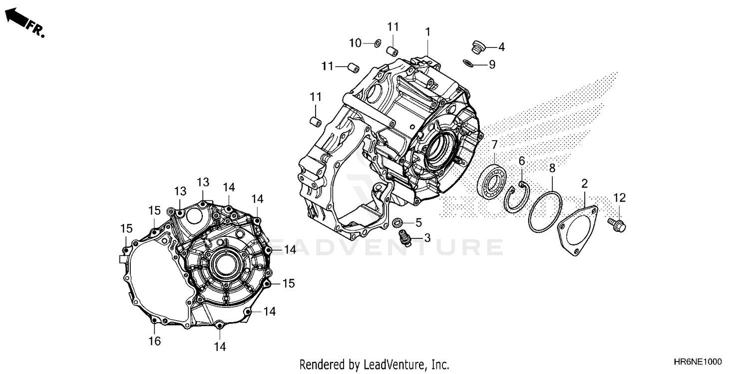REAR CRANKCASE COVER