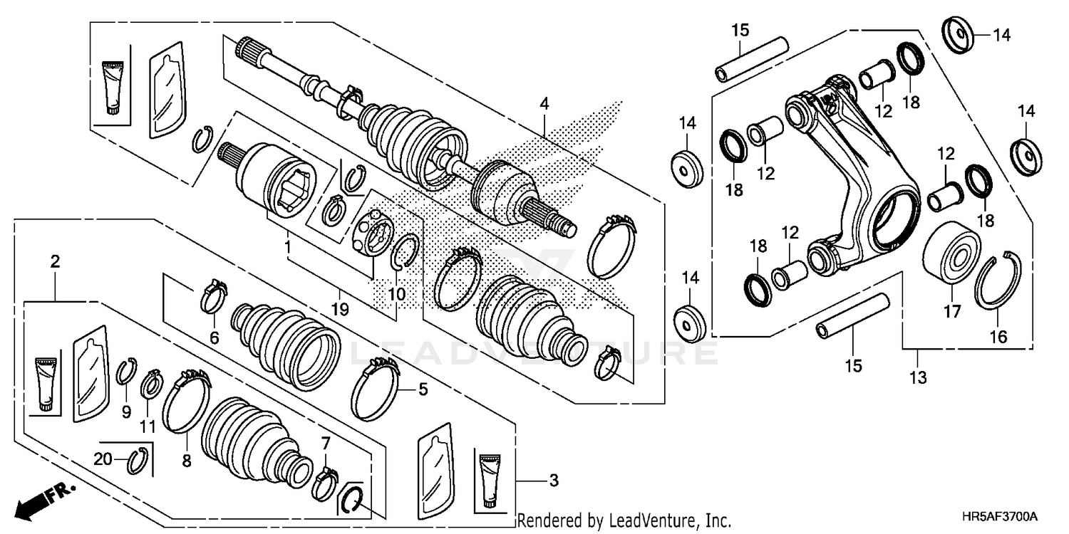 REAR KNUCKLE@REAR DRIVE  SHAFT