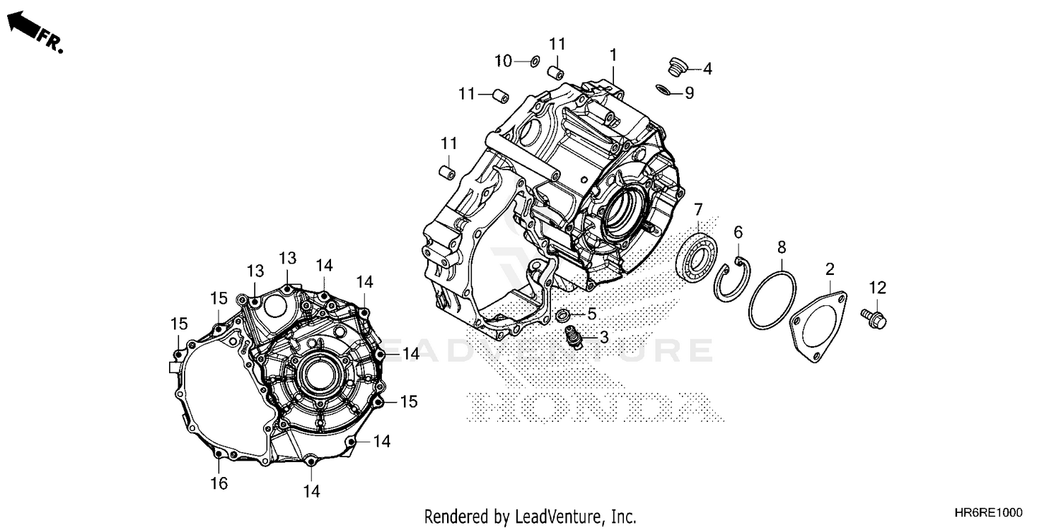 REAR CRANKCASE COVER