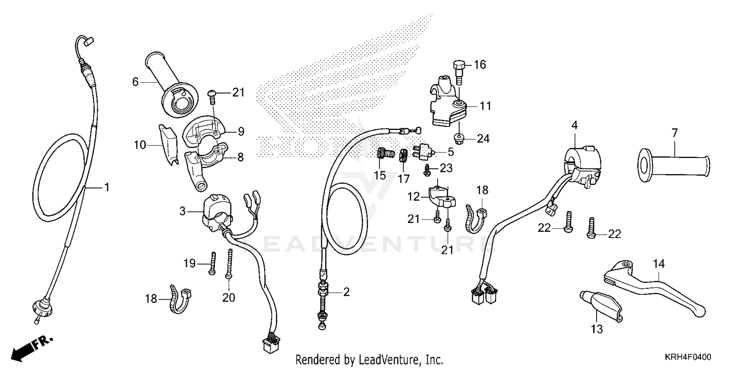 HANDLE LEVER@SWITCH@CABLE