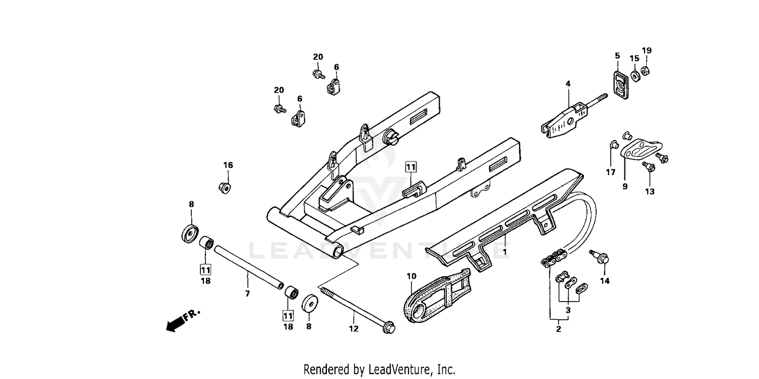 SWINGARM + CHAIN CASE