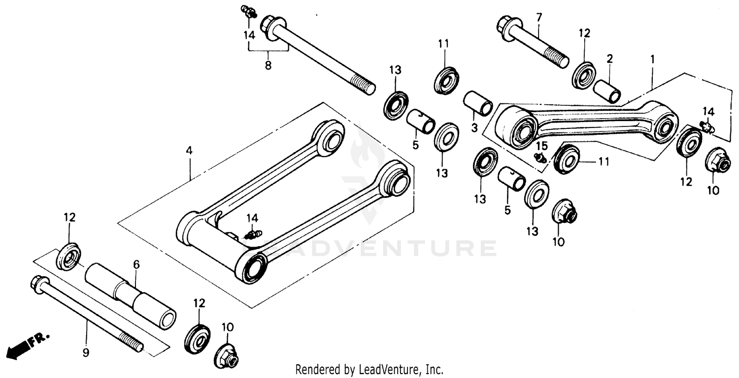 REAR SHOCK ABSORBER ARM