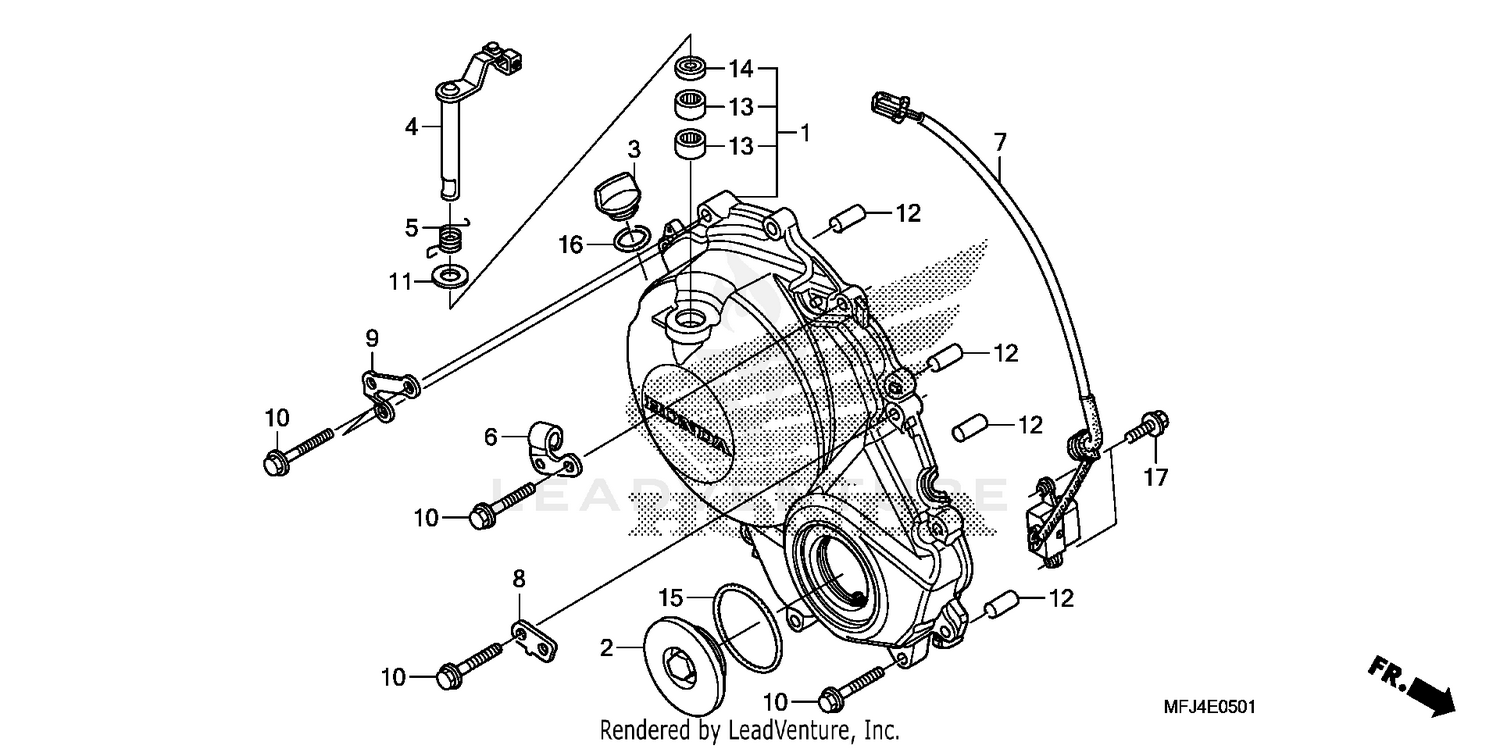 RIGHT CRANKCASE COVER (2)