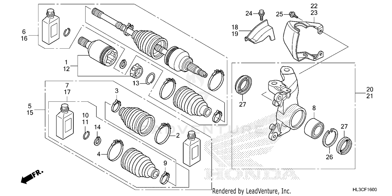 FRONT KNUCKLE@DRIVESHAFT