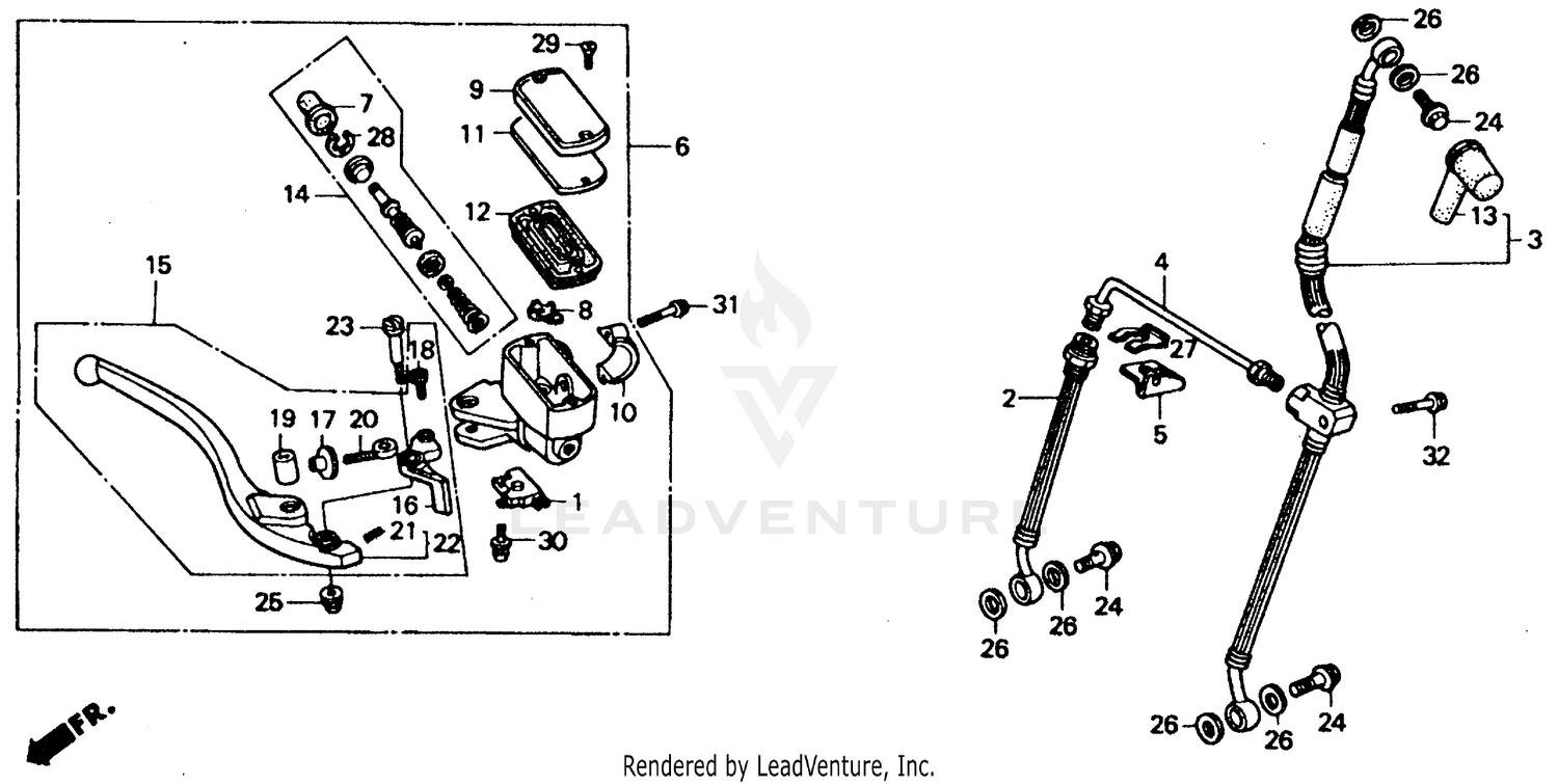 FRONT BRAKE MASTER CYLINDER