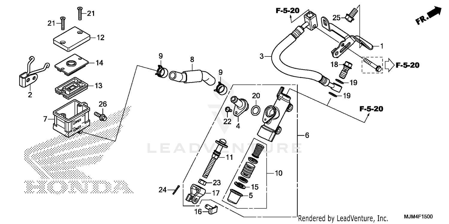 REAR BRAKE MASTER CYLINDER