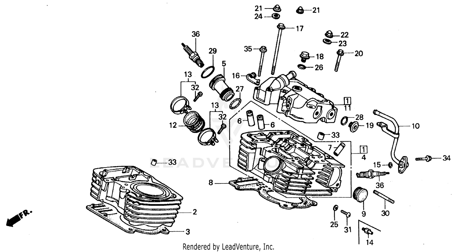REAR CYLINDER HEAD