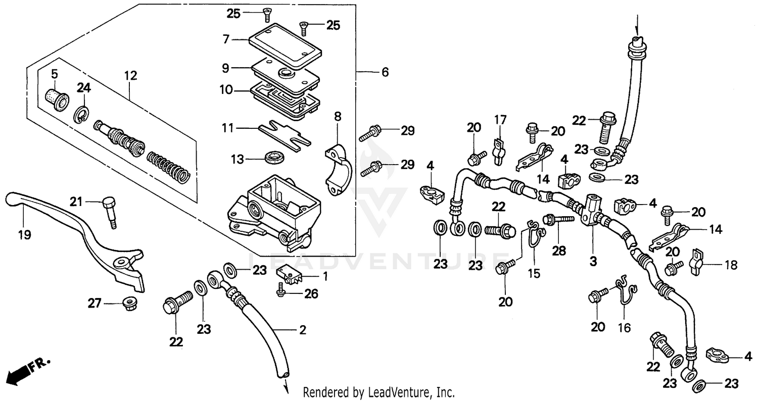 300 FW FRONT BRAKE MASTER CYLINDER