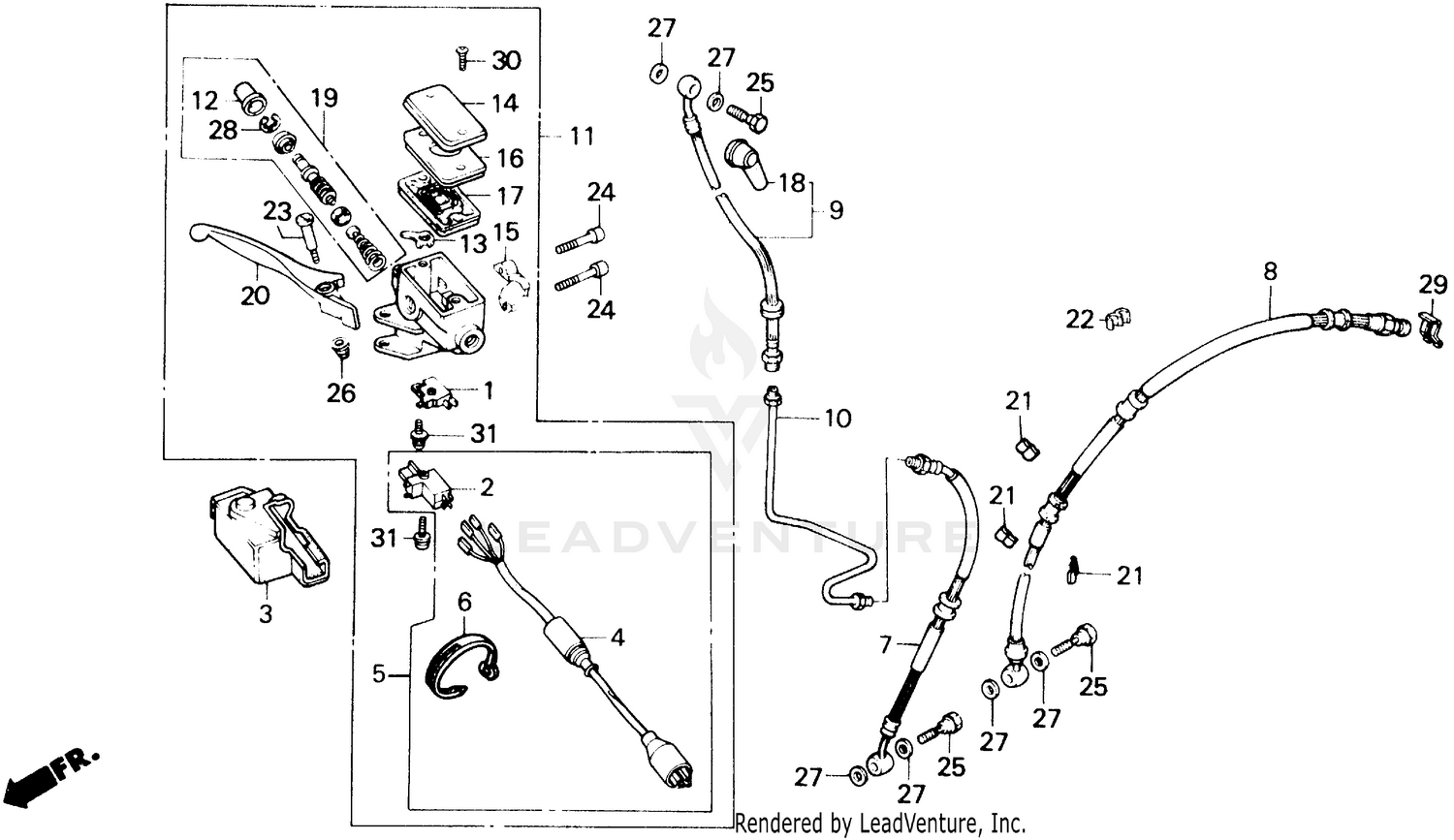 FRONT BRAKE MASTER CYLINDER