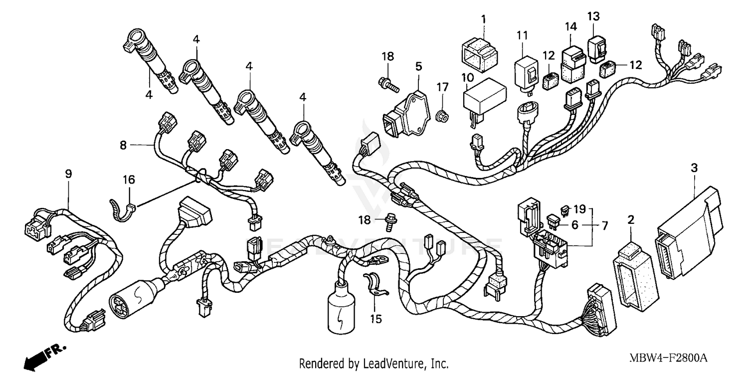 WIRE HARNESS ('99-'00)