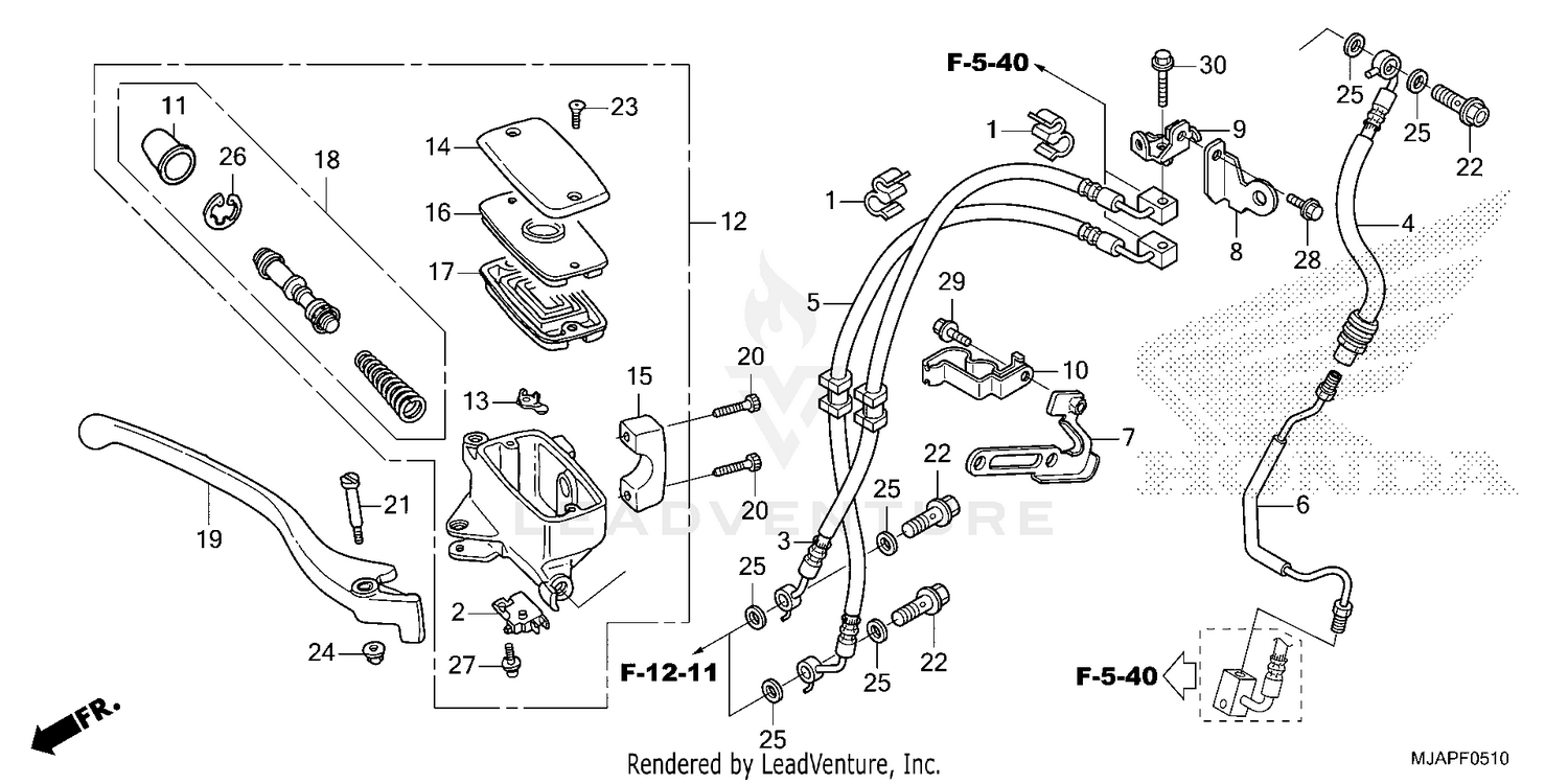 FRONT BRAKE MASTER       CYLINDER (2)