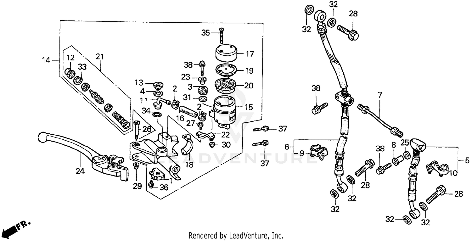 FRONT BRAKE MASTER CYLINDER
