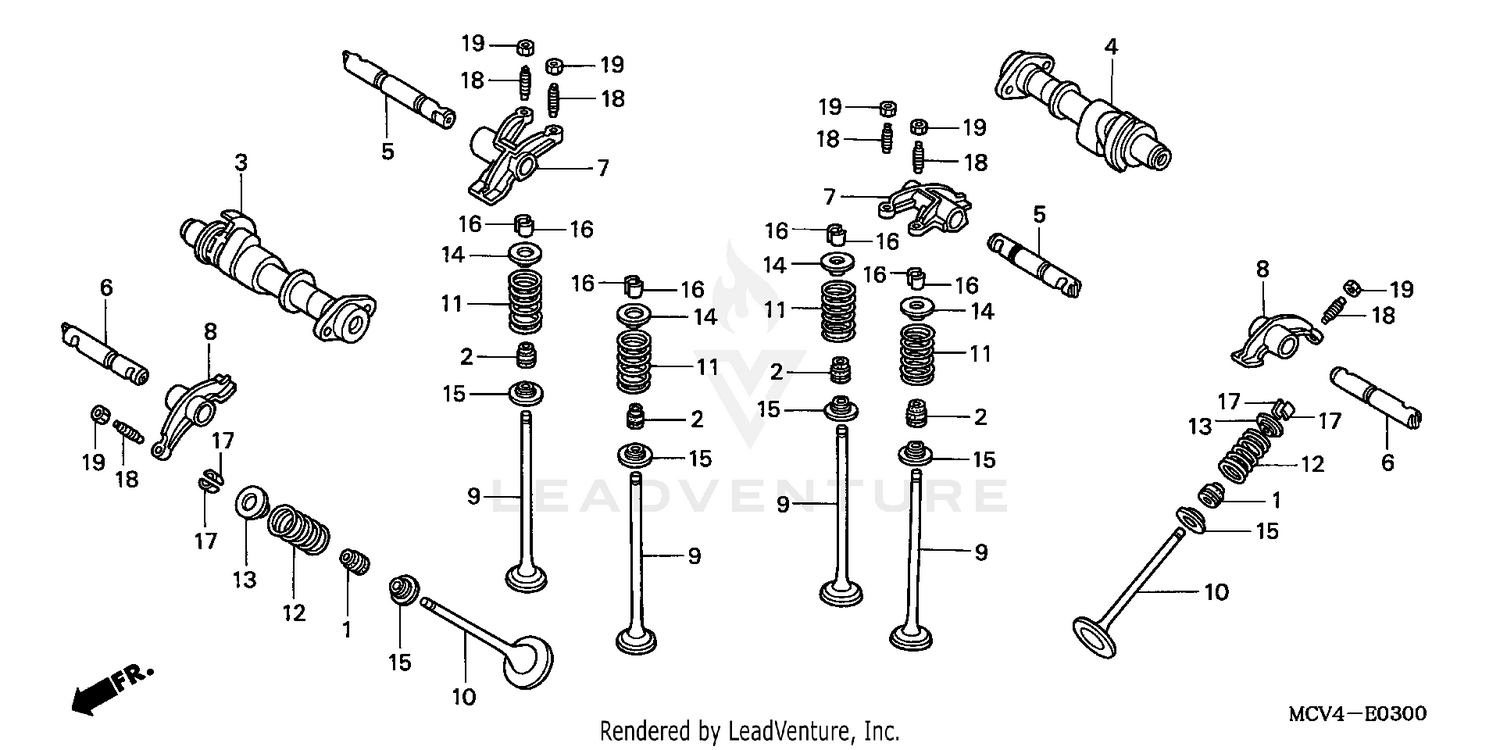 CAMSHAFT + VALVE