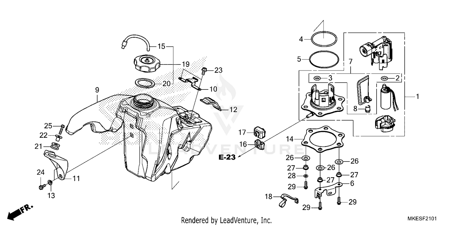 FUEL TANK (CRF450RX)