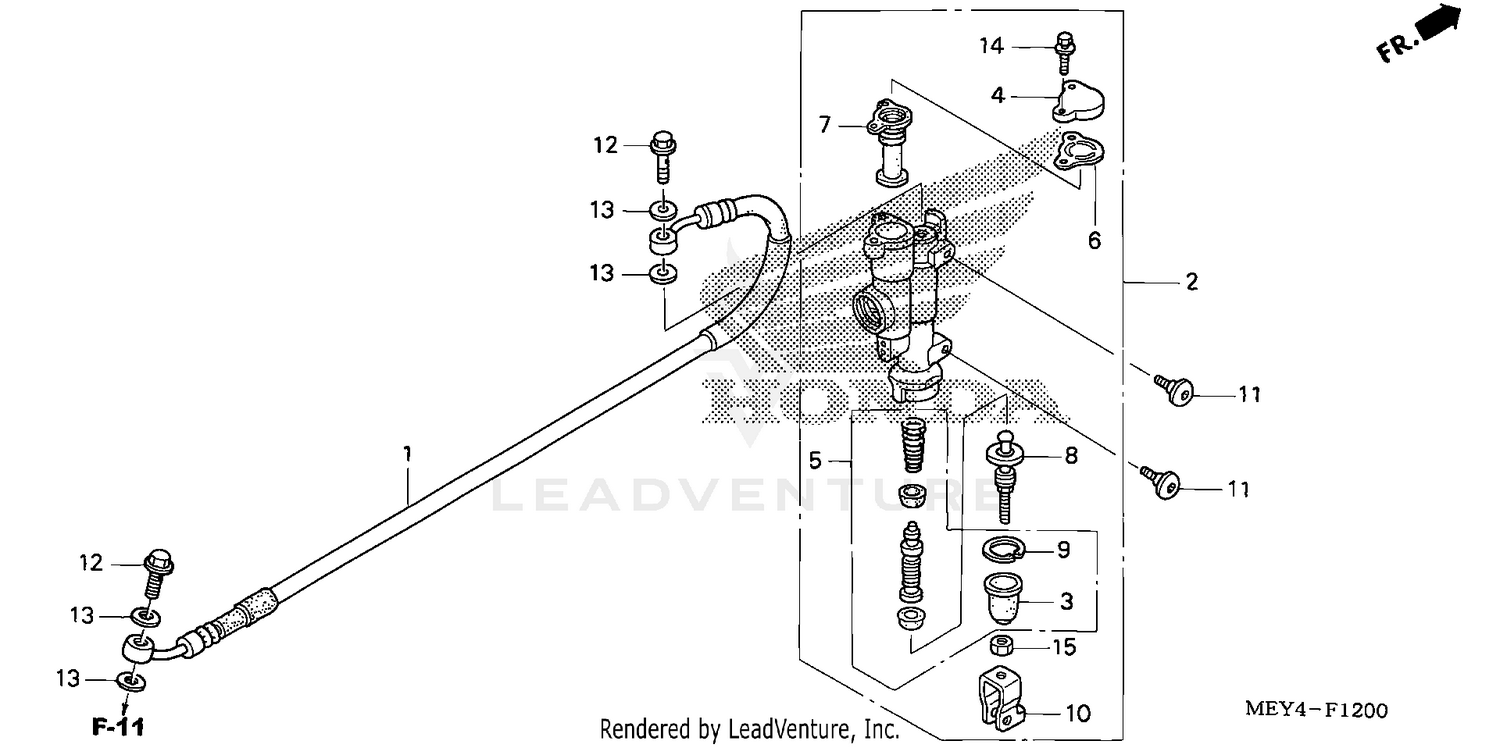 REAR BRAKE MASTER CYLINDER