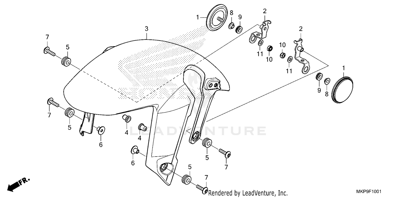 FRONT FENDER             (CB500FA'22/'23)