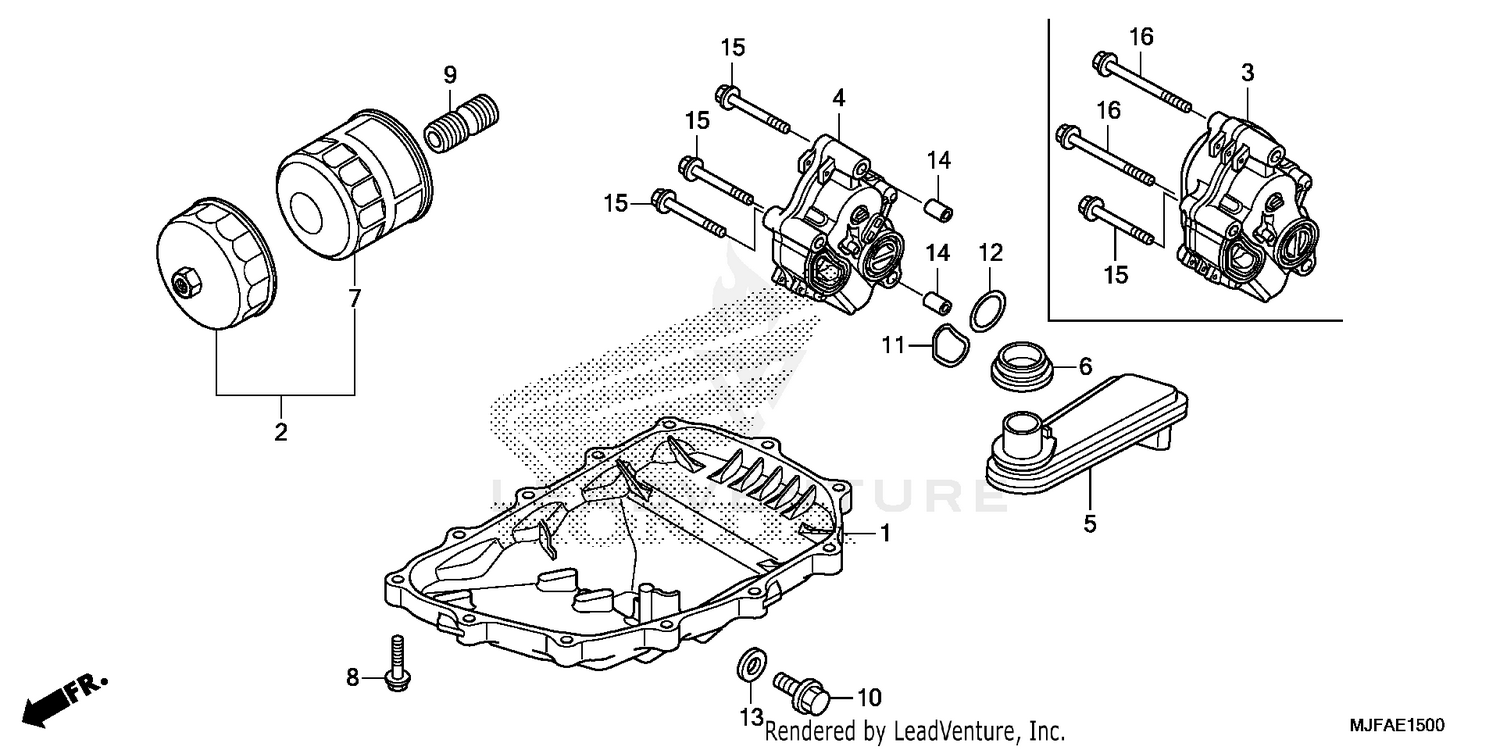 OIL PAN + OIL PUMP