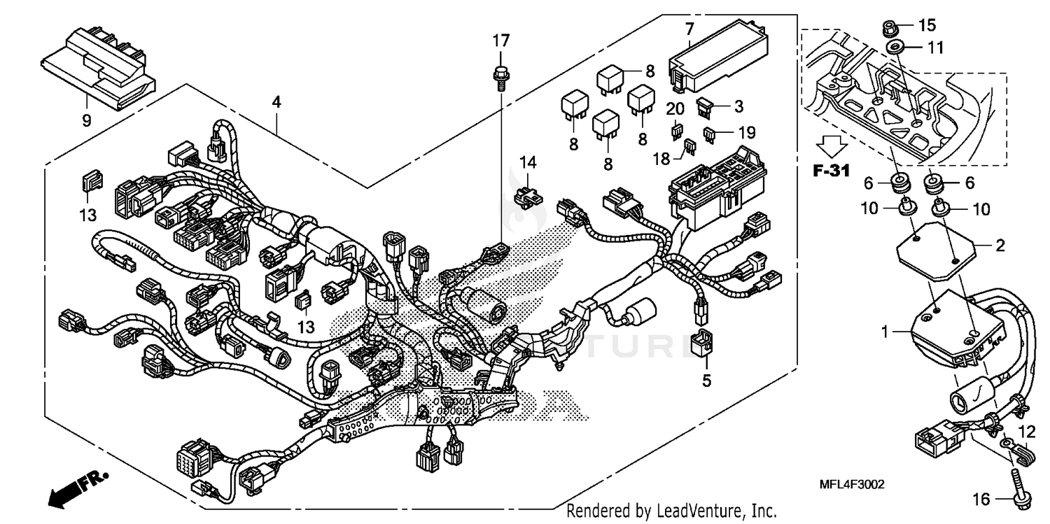 WIRE HARNESS (CBR1000RA)