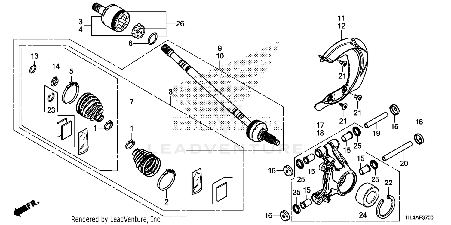 REAR KNUCKLE@REAR        DRIVESHAFT