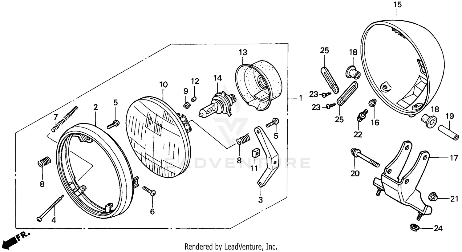 VT1100C HEADLIGHT 97