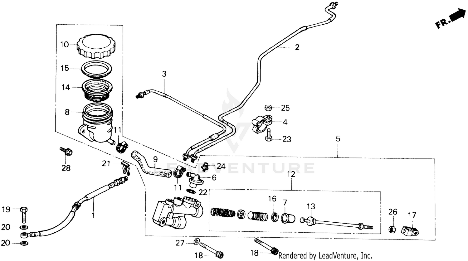 REAR BRAKE MASTER CYLINDER