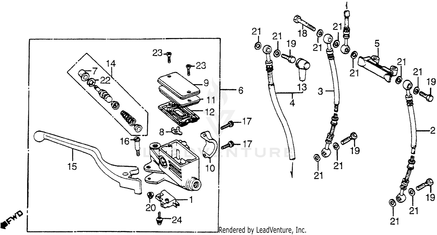 FRONT BRAKE MASTER CYLINDER