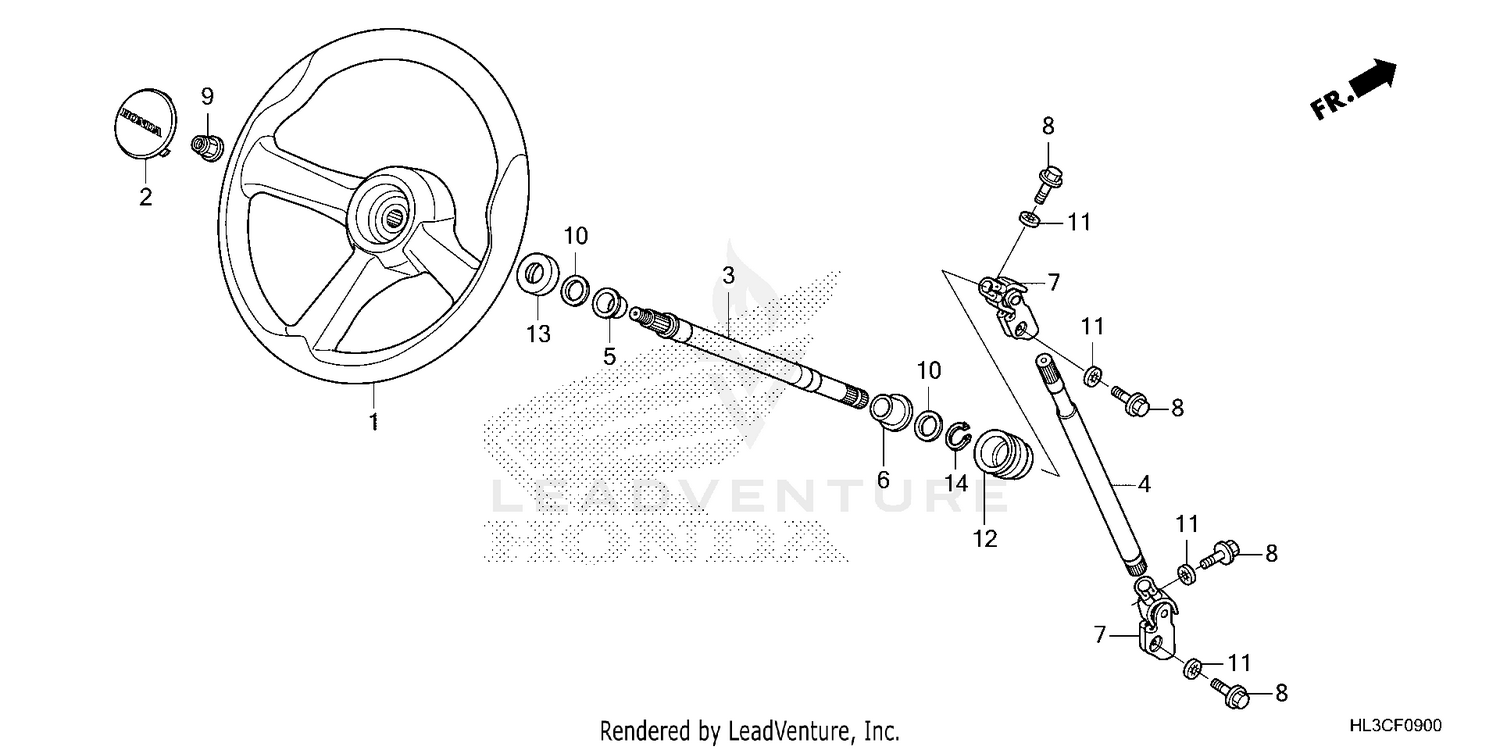 STEERING WHEEL@STEERING  SHAFT (1)