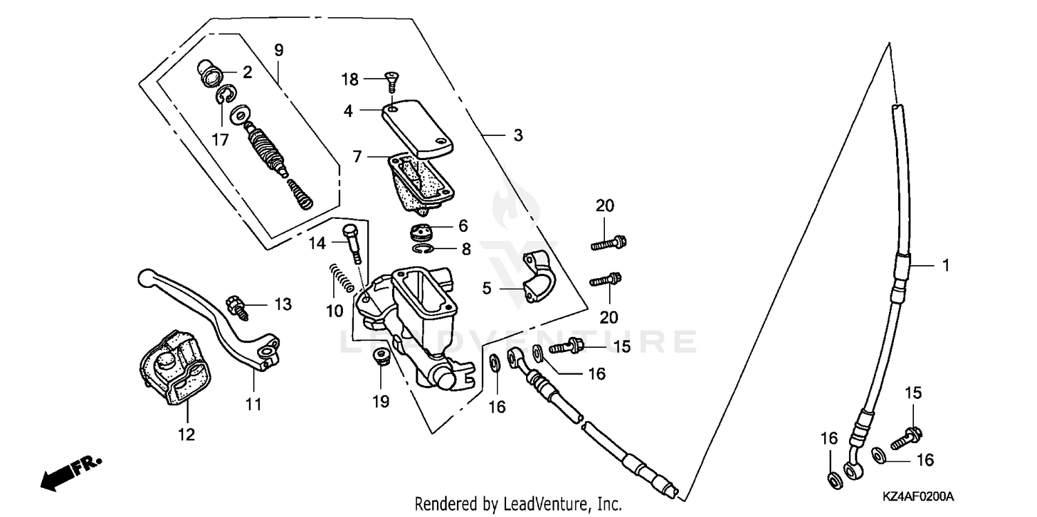 FRONT BRAKE MASTER CYLINDER