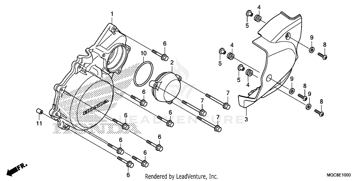 LEFT CRANKCASE COVER