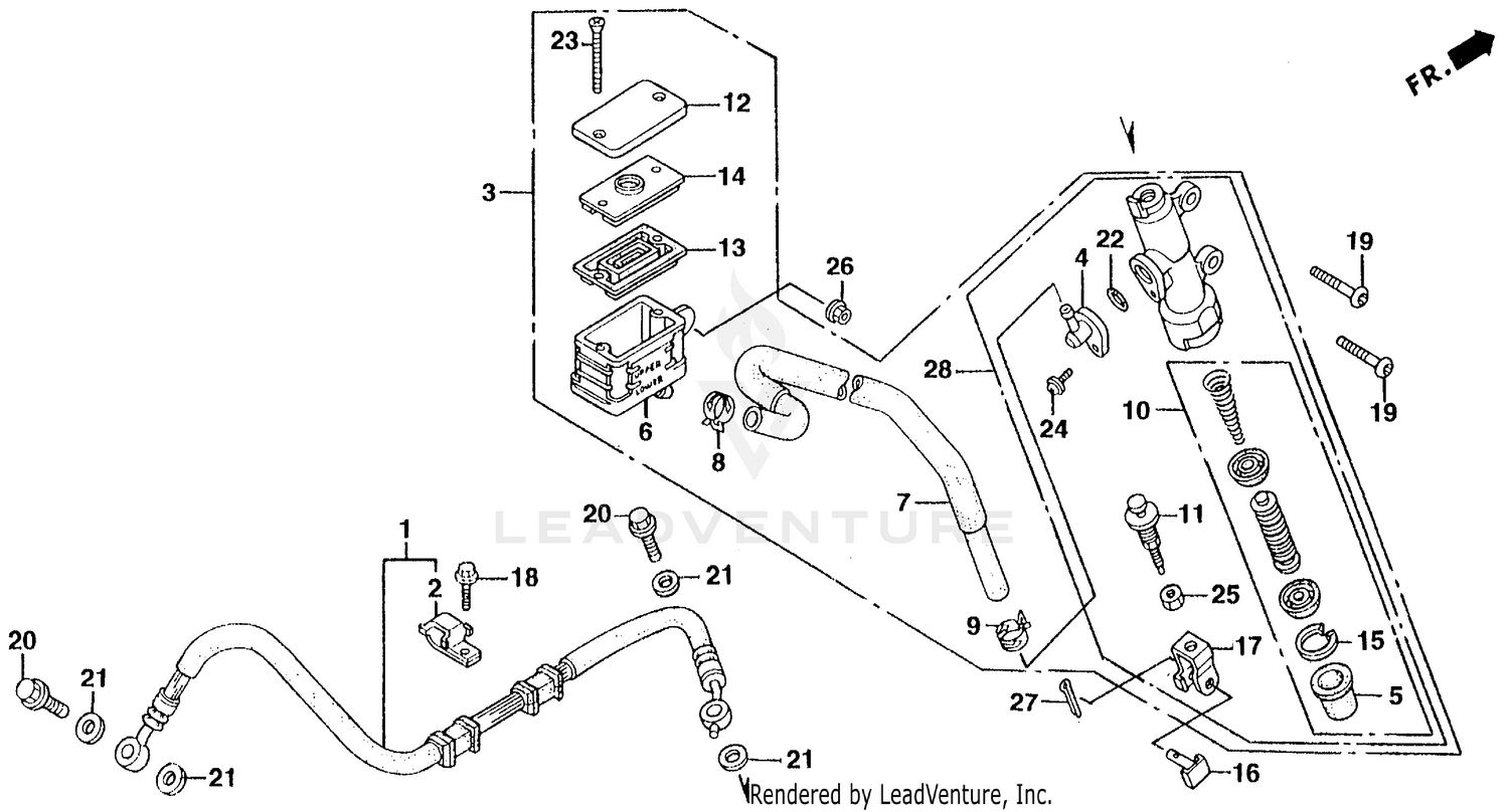 REAR BRAKE MASTER CYLINDER
