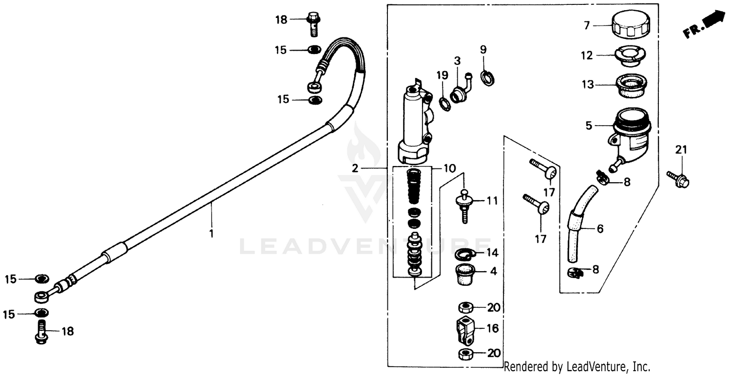 REAR BRAKE MASTER CYLINDER