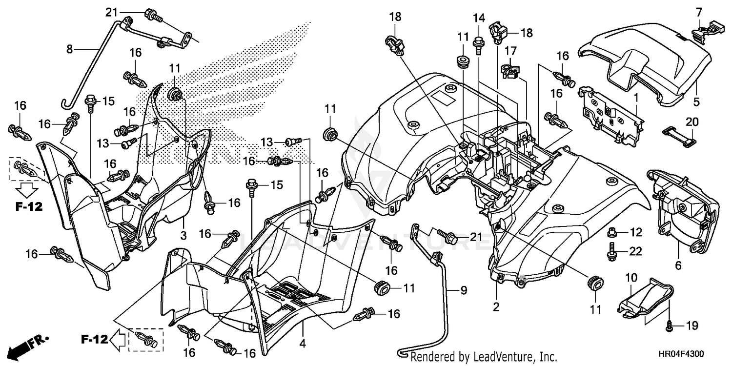 2013 Honda FOREMAN 4X4 TRX500FM OEM Utility ATV Parts - Honda Factory Parts  | MotoSport