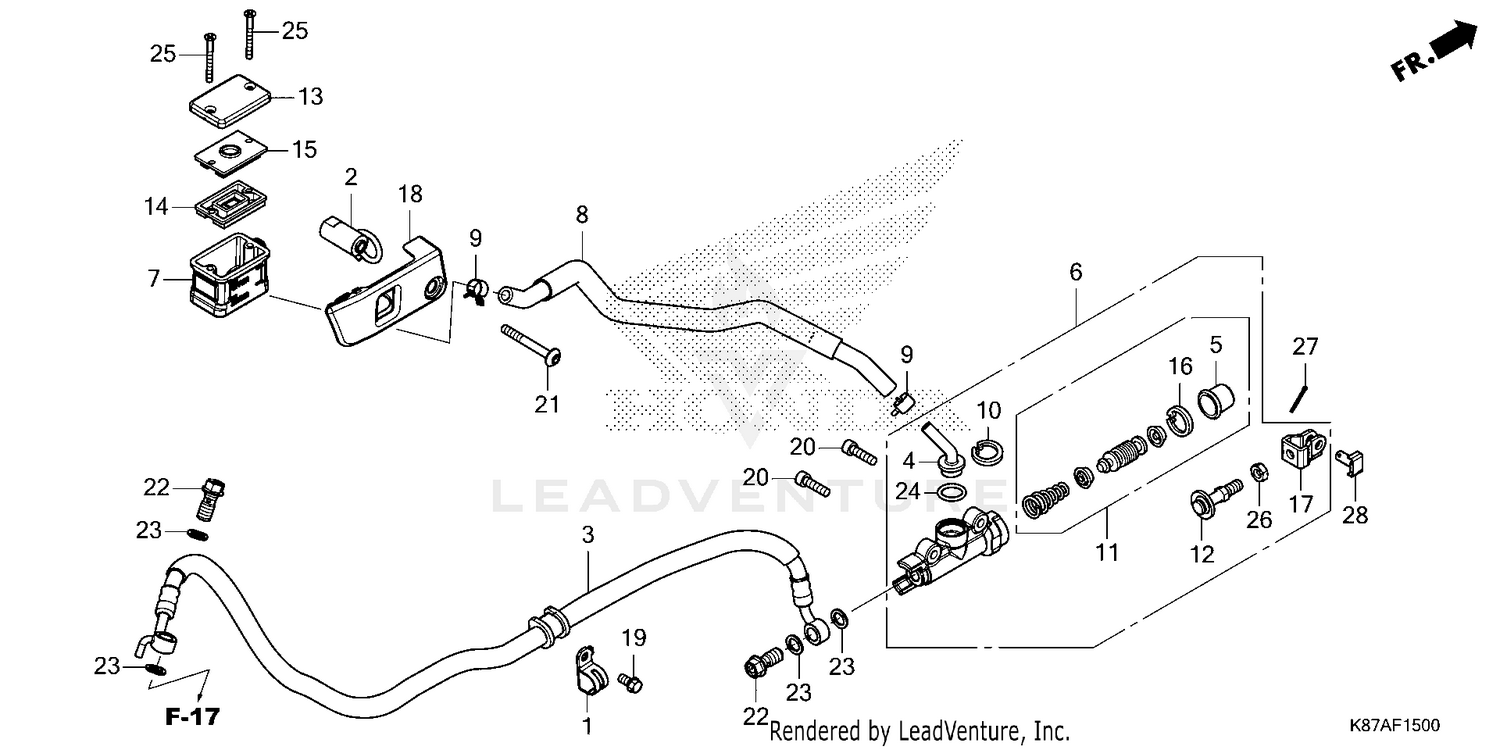 REAR BRAKE MASTER        CYLINDER (1)