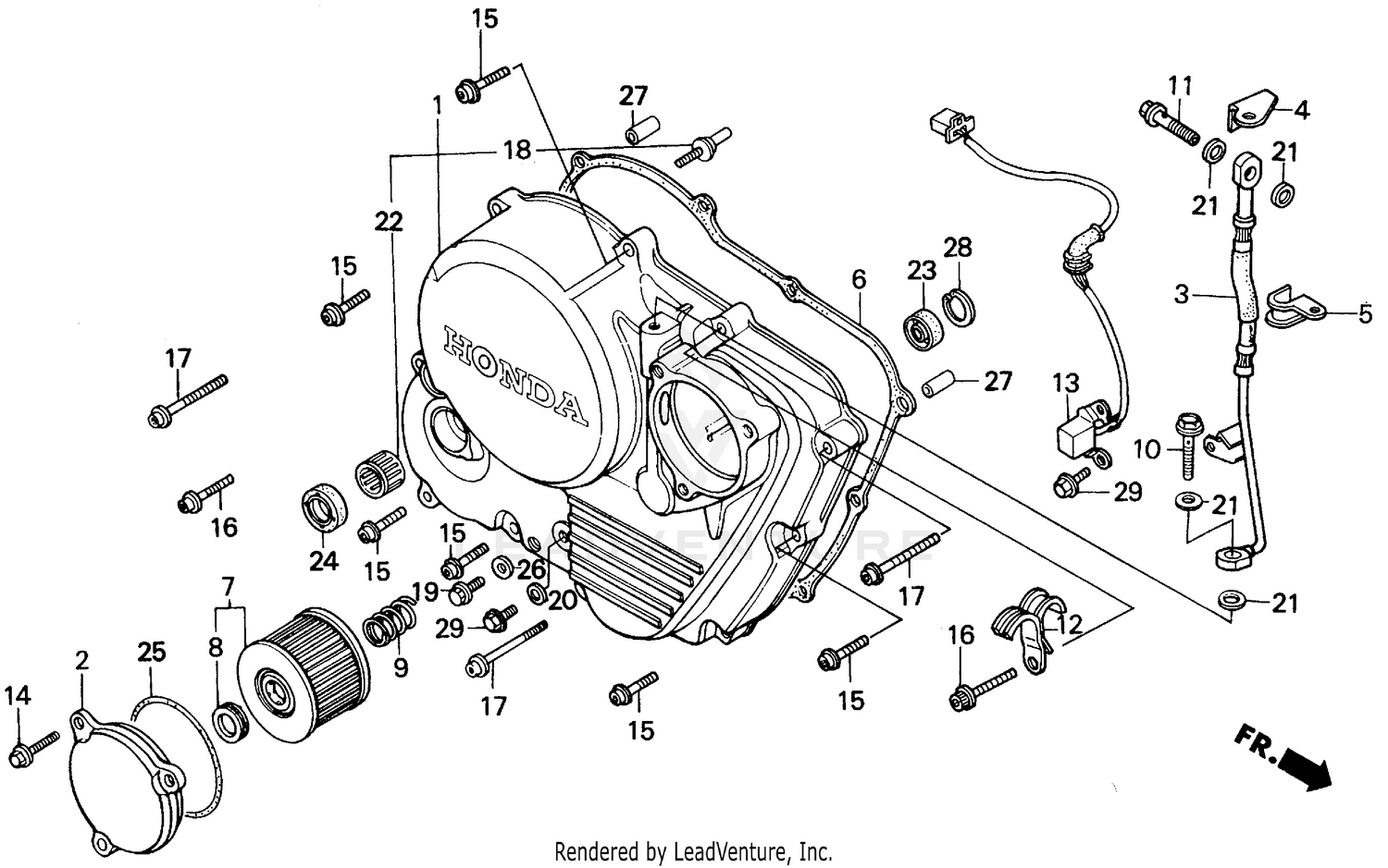 RIGHT CRANKCASE COVER