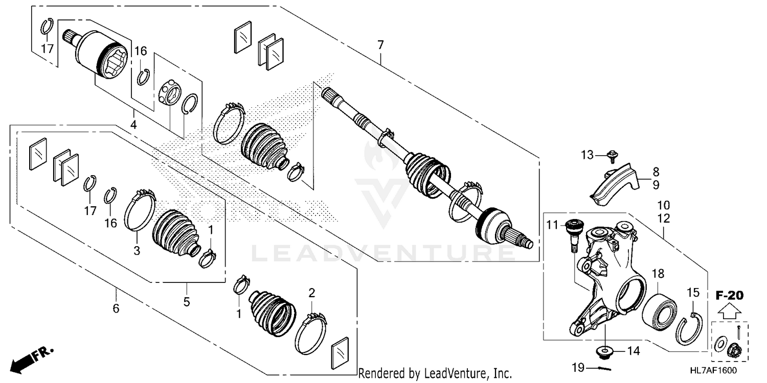 FRONT KNUCKLE@DRIVESHAFT