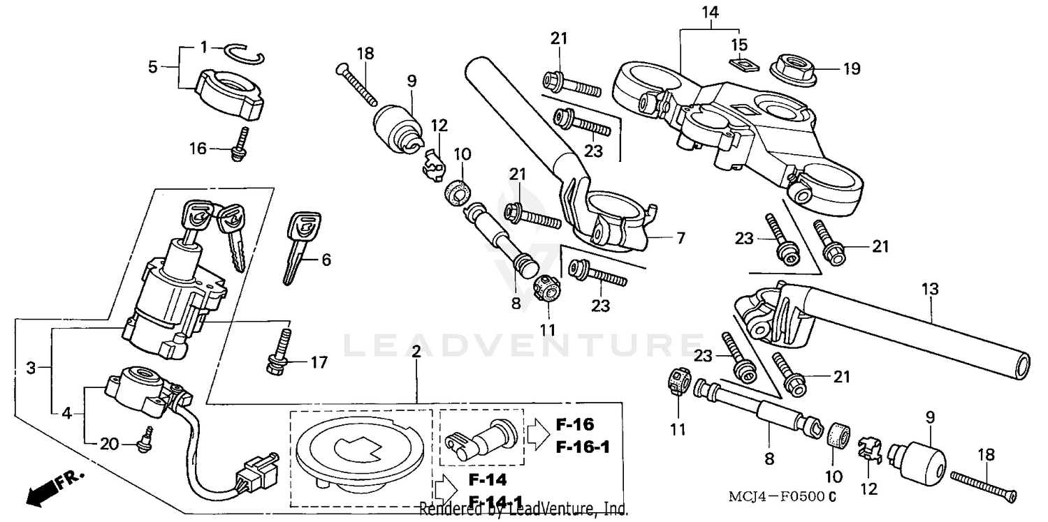 HANDLEBAR + TOP BRIDGE