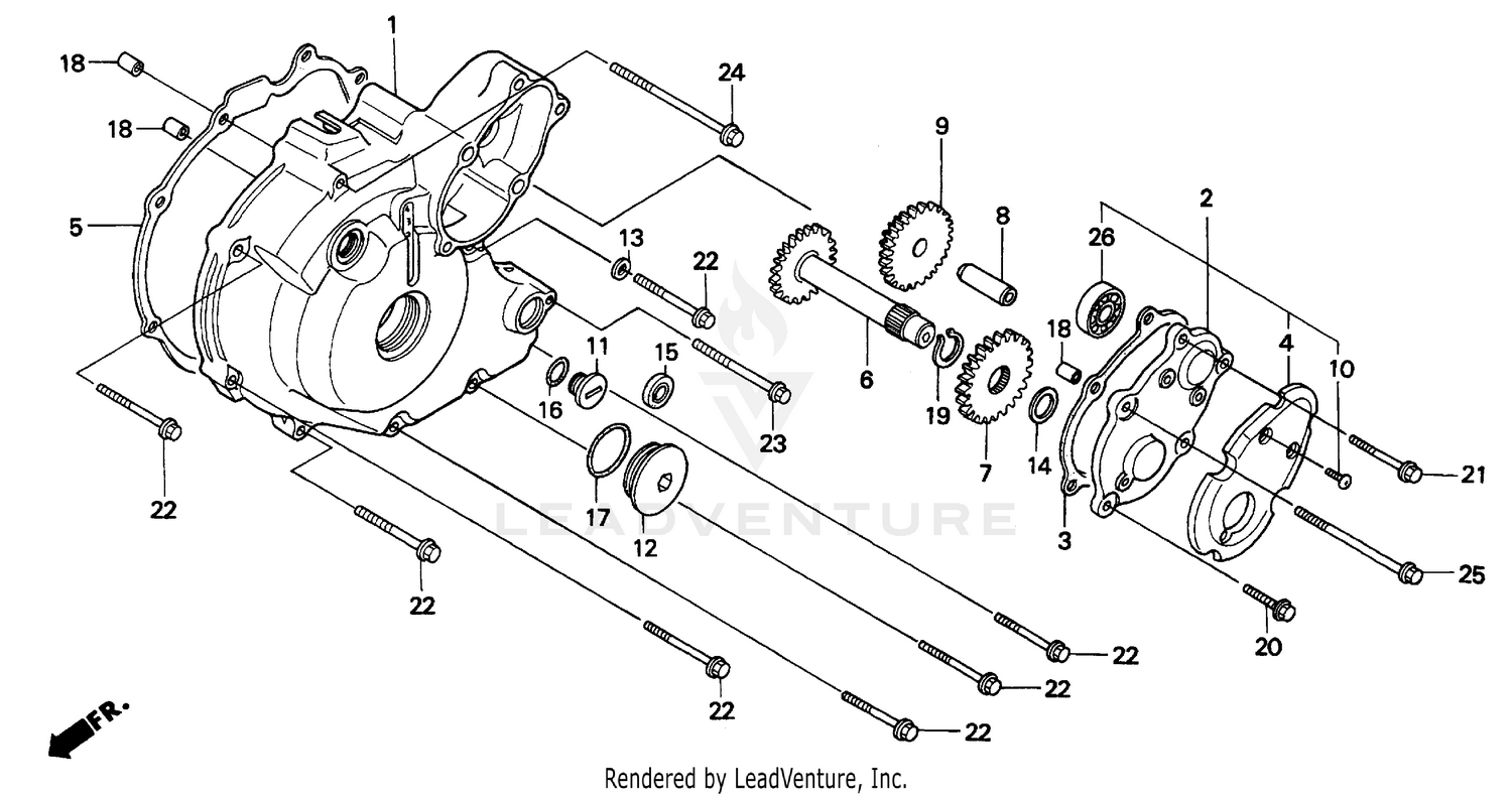LEFT CRANKCASE COVER (1)