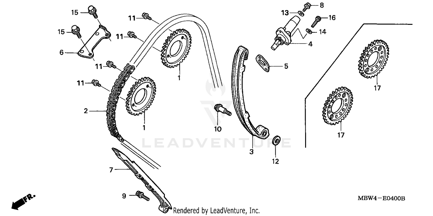 CAM CHAIN + TENSIONER