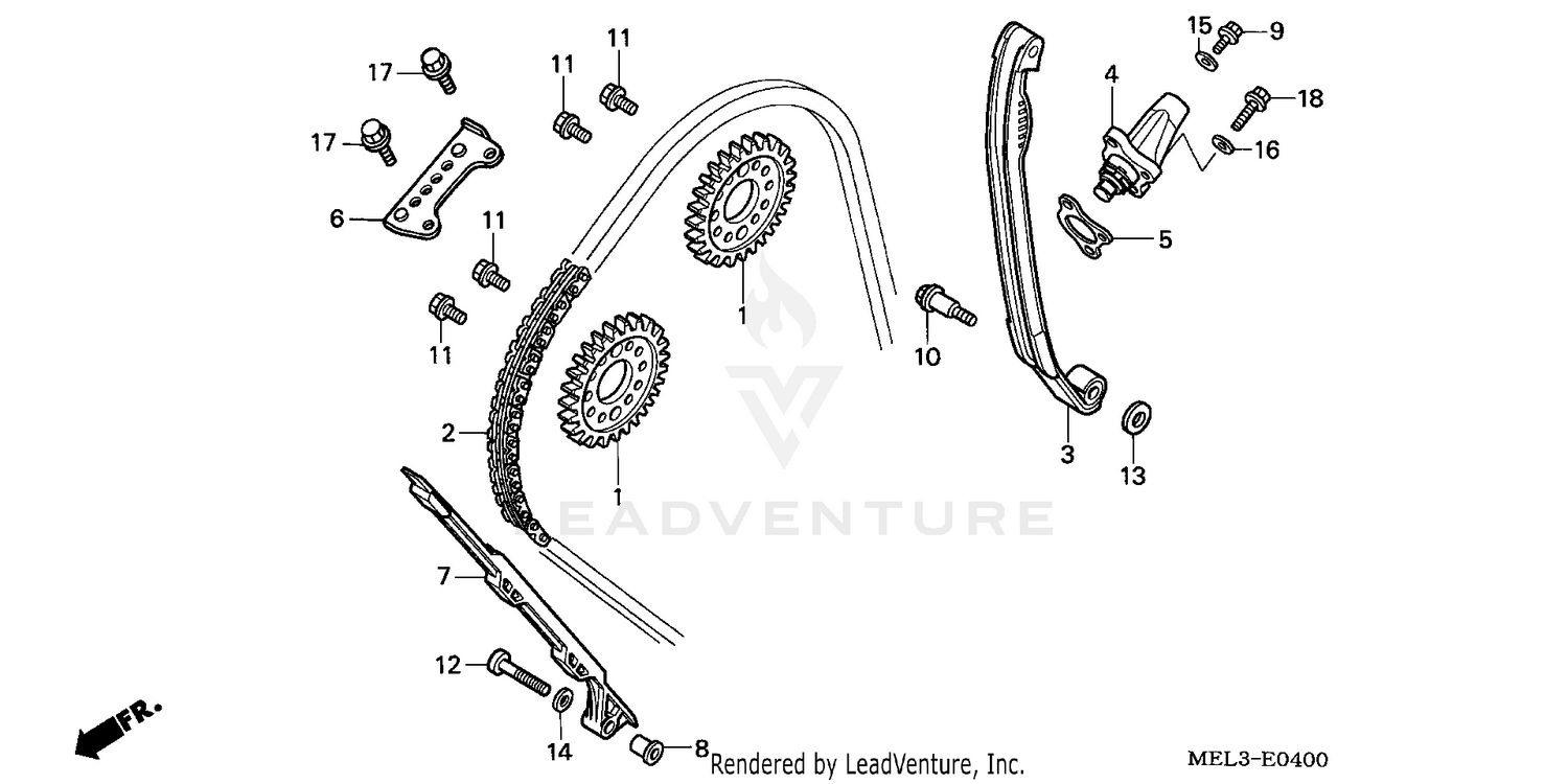 CAM CHAIN + TENSIONER