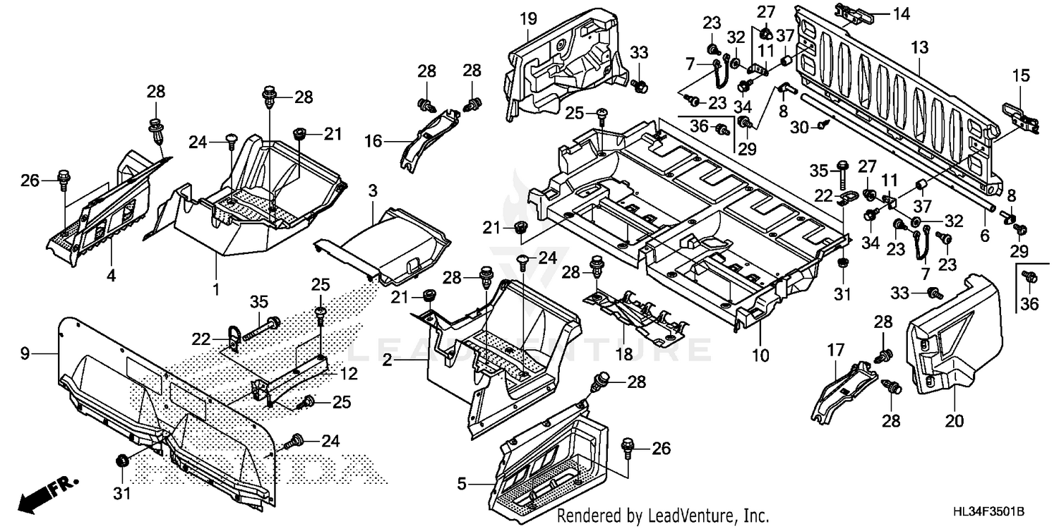 BED PLATE@REAR GATE (2)